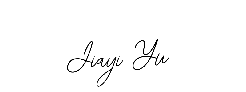 You should practise on your own different ways (Bearetta-2O07w) to write your name (Jiayi Yu) in signature. don't let someone else do it for you. Jiayi Yu signature style 12 images and pictures png