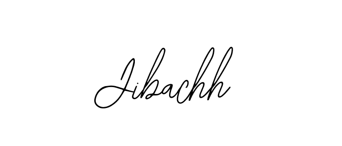 How to make Jibachh name signature. Use Bearetta-2O07w style for creating short signs online. This is the latest handwritten sign. Jibachh signature style 12 images and pictures png