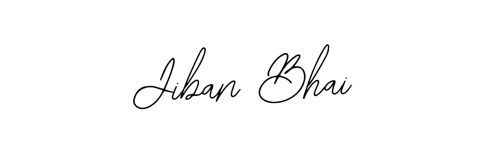 Use a signature maker to create a handwritten signature online. With this signature software, you can design (Bearetta-2O07w) your own signature for name Jiban Bhai. Jiban Bhai signature style 12 images and pictures png