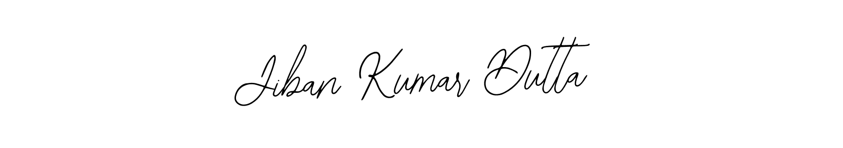 How to make Jiban Kumar Dutta name signature. Use Bearetta-2O07w style for creating short signs online. This is the latest handwritten sign. Jiban Kumar Dutta signature style 12 images and pictures png