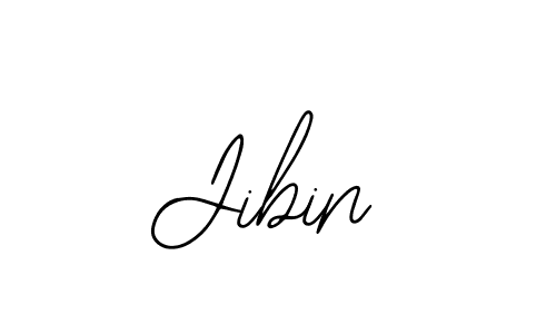 Use a signature maker to create a handwritten signature online. With this signature software, you can design (Bearetta-2O07w) your own signature for name Jibin. Jibin signature style 12 images and pictures png