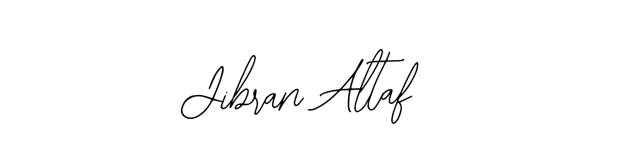 How to make Jibran Altaf name signature. Use Bearetta-2O07w style for creating short signs online. This is the latest handwritten sign. Jibran Altaf signature style 12 images and pictures png