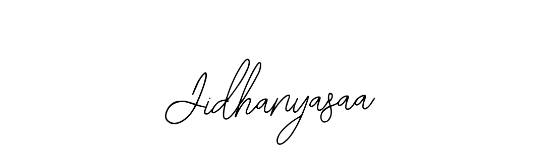 Similarly Bearetta-2O07w is the best handwritten signature design. Signature creator online .You can use it as an online autograph creator for name Jidhanyasaa. Jidhanyasaa signature style 12 images and pictures png