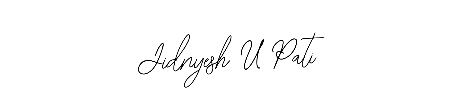 Best and Professional Signature Style for Jidnyesh U Pati. Bearetta-2O07w Best Signature Style Collection. Jidnyesh U Pati signature style 12 images and pictures png