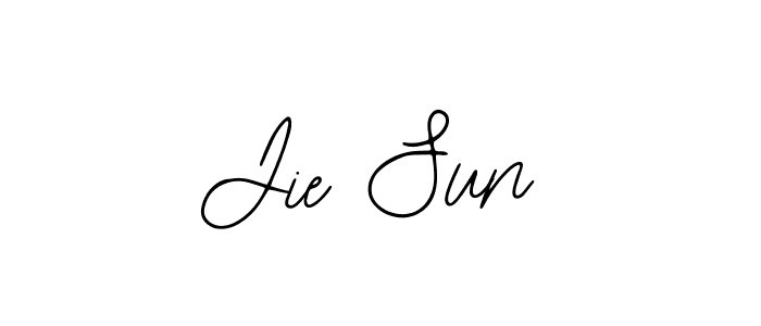 The best way (Bearetta-2O07w) to make a short signature is to pick only two or three words in your name. The name Jie Sun include a total of six letters. For converting this name. Jie Sun signature style 12 images and pictures png