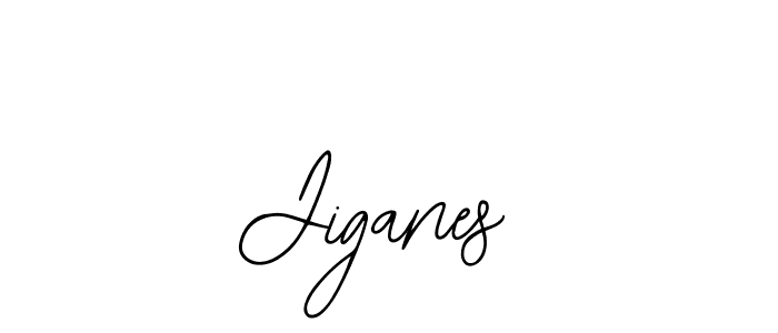 Use a signature maker to create a handwritten signature online. With this signature software, you can design (Bearetta-2O07w) your own signature for name Jiganes. Jiganes signature style 12 images and pictures png
