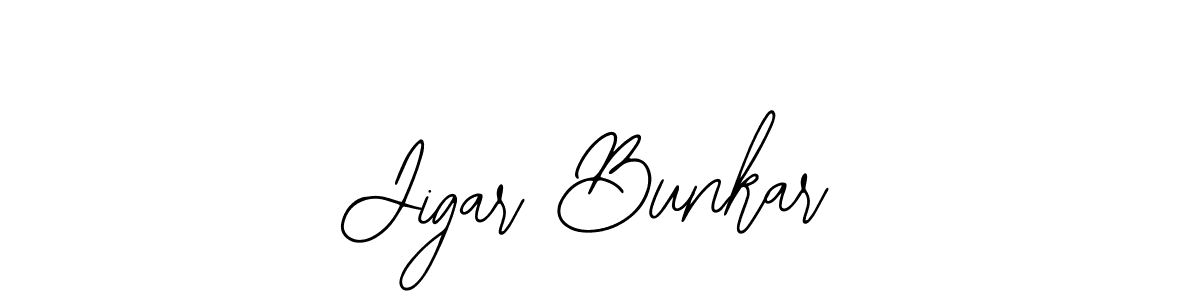 Make a beautiful signature design for name Jigar Bunkar. Use this online signature maker to create a handwritten signature for free. Jigar Bunkar signature style 12 images and pictures png