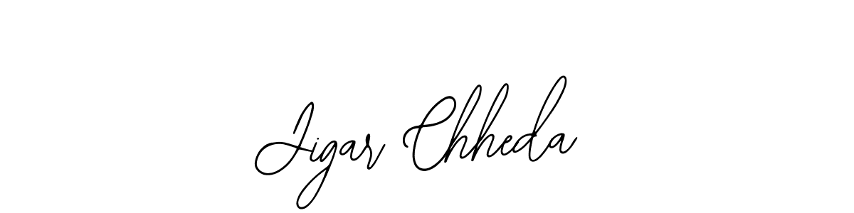 Jigar Chheda stylish signature style. Best Handwritten Sign (Bearetta-2O07w) for my name. Handwritten Signature Collection Ideas for my name Jigar Chheda. Jigar Chheda signature style 12 images and pictures png