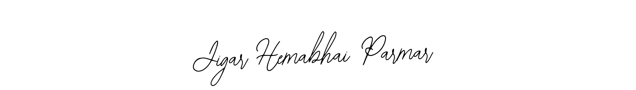Create a beautiful signature design for name Jigar Hemabhai Parmar. With this signature (Bearetta-2O07w) fonts, you can make a handwritten signature for free. Jigar Hemabhai Parmar signature style 12 images and pictures png
