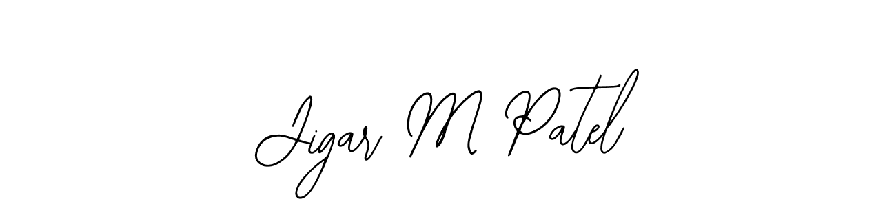 Make a beautiful signature design for name Jigar M Patel. Use this online signature maker to create a handwritten signature for free. Jigar M Patel signature style 12 images and pictures png