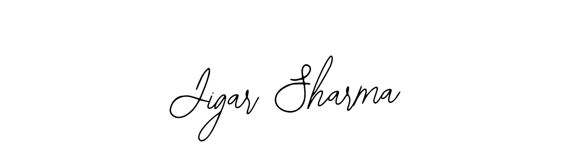 How to make Jigar Sharma signature? Bearetta-2O07w is a professional autograph style. Create handwritten signature for Jigar Sharma name. Jigar Sharma signature style 12 images and pictures png