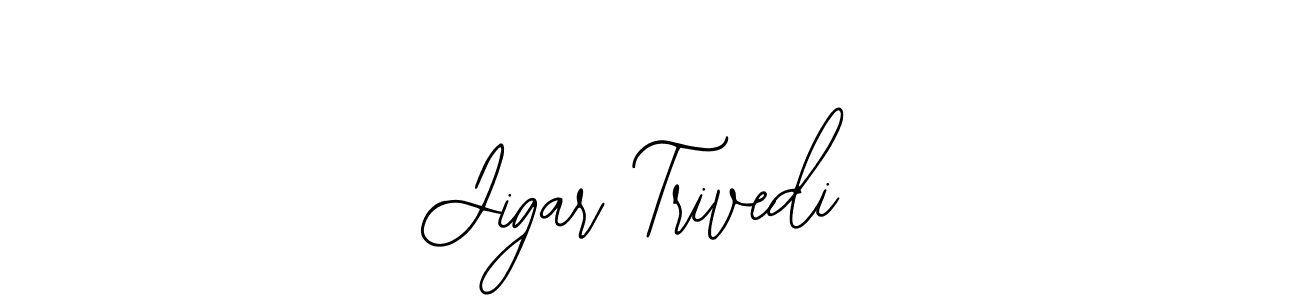 How to Draw Jigar Trivedi signature style? Bearetta-2O07w is a latest design signature styles for name Jigar Trivedi. Jigar Trivedi signature style 12 images and pictures png