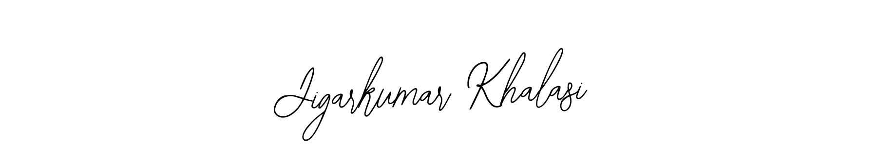 Also we have Jigarkumar Khalasi name is the best signature style. Create professional handwritten signature collection using Bearetta-2O07w autograph style. Jigarkumar Khalasi signature style 12 images and pictures png