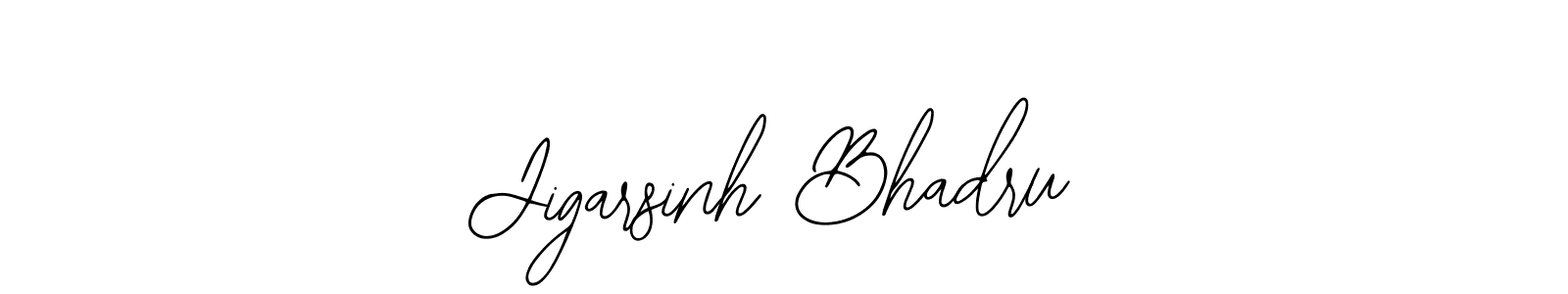 How to Draw Jigarsinh Bhadru signature style? Bearetta-2O07w is a latest design signature styles for name Jigarsinh Bhadru. Jigarsinh Bhadru signature style 12 images and pictures png