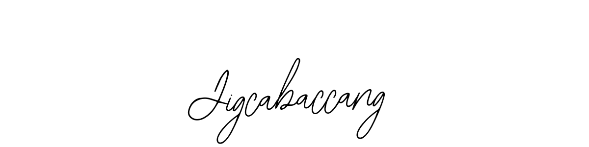 if you are searching for the best signature style for your name Jigcabaccang. so please give up your signature search. here we have designed multiple signature styles  using Bearetta-2O07w. Jigcabaccang signature style 12 images and pictures png