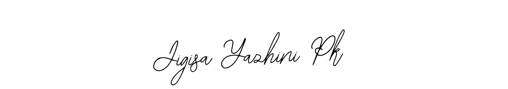 Make a beautiful signature design for name Jigisa Yazhini Pk. Use this online signature maker to create a handwritten signature for free. Jigisa Yazhini Pk signature style 12 images and pictures png