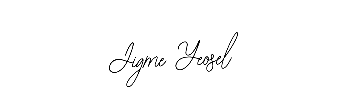 How to Draw Jigme Yeosel signature style? Bearetta-2O07w is a latest design signature styles for name Jigme Yeosel. Jigme Yeosel signature style 12 images and pictures png