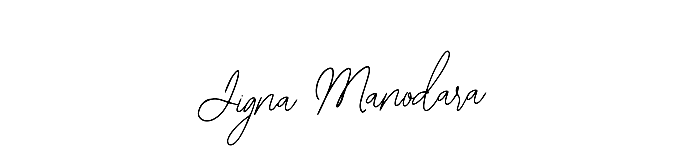 Design your own signature with our free online signature maker. With this signature software, you can create a handwritten (Bearetta-2O07w) signature for name Jigna Manodara. Jigna Manodara signature style 12 images and pictures png