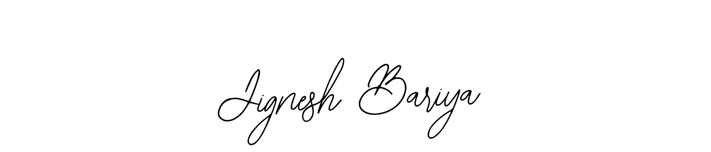 Also we have Jignesh Bariya name is the best signature style. Create professional handwritten signature collection using Bearetta-2O07w autograph style. Jignesh Bariya signature style 12 images and pictures png