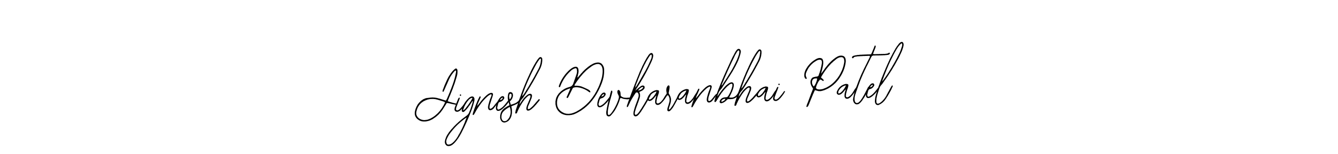 How to make Jignesh Devkaranbhai Patel name signature. Use Bearetta-2O07w style for creating short signs online. This is the latest handwritten sign. Jignesh Devkaranbhai Patel signature style 12 images and pictures png
