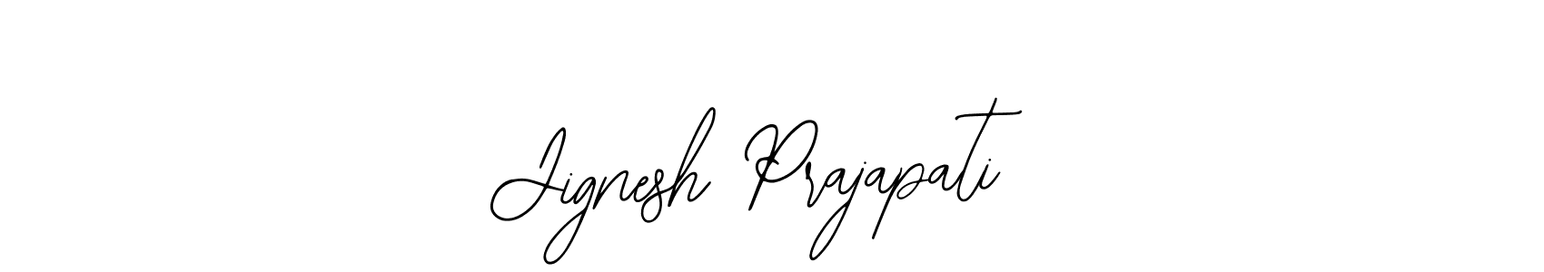 How to make Jignesh Prajapati name signature. Use Bearetta-2O07w style for creating short signs online. This is the latest handwritten sign. Jignesh Prajapati signature style 12 images and pictures png