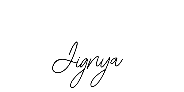 Design your own signature with our free online signature maker. With this signature software, you can create a handwritten (Bearetta-2O07w) signature for name Jignya. Jignya signature style 12 images and pictures png