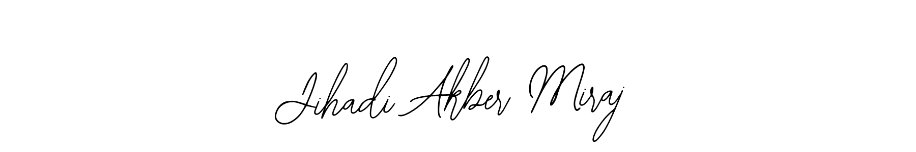 Use a signature maker to create a handwritten signature online. With this signature software, you can design (Bearetta-2O07w) your own signature for name Jihadi Akber Miraj. Jihadi Akber Miraj signature style 12 images and pictures png