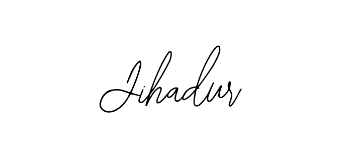 Similarly Bearetta-2O07w is the best handwritten signature design. Signature creator online .You can use it as an online autograph creator for name Jihadur. Jihadur signature style 12 images and pictures png