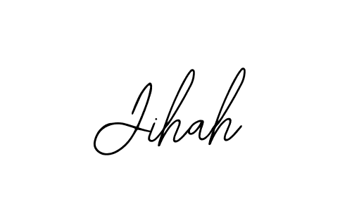 You should practise on your own different ways (Bearetta-2O07w) to write your name (Jihah) in signature. don't let someone else do it for you. Jihah signature style 12 images and pictures png