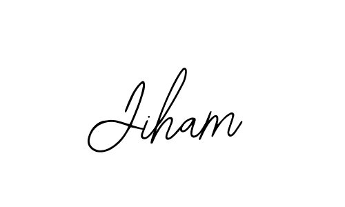 Similarly Bearetta-2O07w is the best handwritten signature design. Signature creator online .You can use it as an online autograph creator for name Jiham. Jiham signature style 12 images and pictures png
