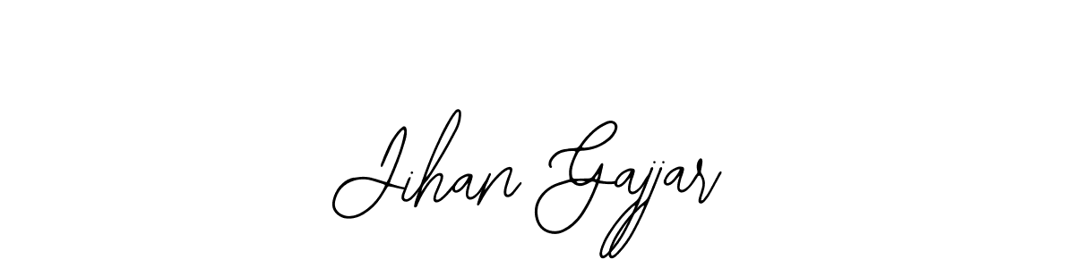 Similarly Bearetta-2O07w is the best handwritten signature design. Signature creator online .You can use it as an online autograph creator for name Jihan Gajjar. Jihan Gajjar signature style 12 images and pictures png