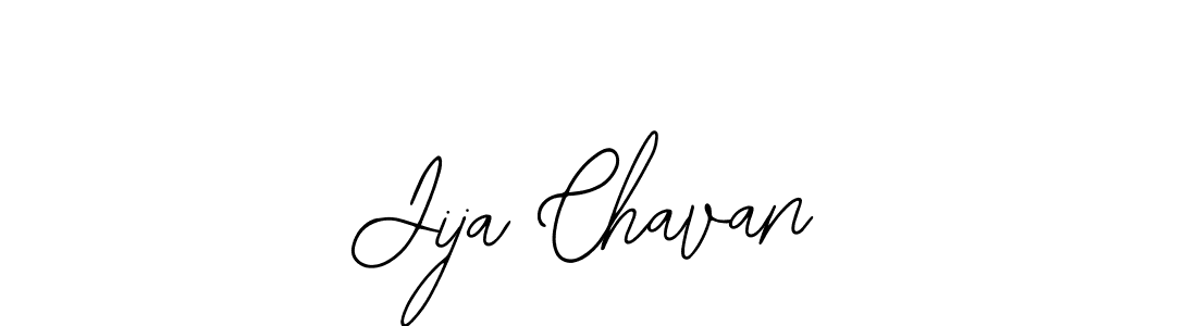 You should practise on your own different ways (Bearetta-2O07w) to write your name (Jija Chavan) in signature. don't let someone else do it for you. Jija Chavan signature style 12 images and pictures png