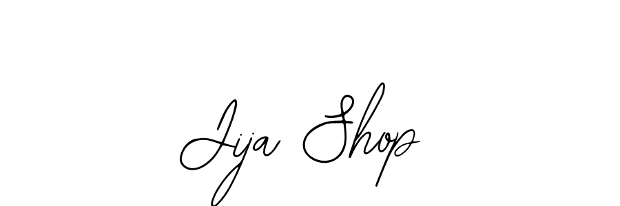 Use a signature maker to create a handwritten signature online. With this signature software, you can design (Bearetta-2O07w) your own signature for name Jija Shop. Jija Shop signature style 12 images and pictures png