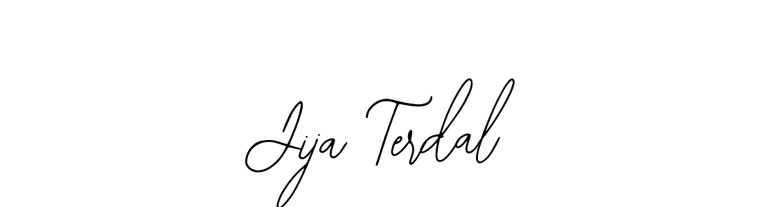 Similarly Bearetta-2O07w is the best handwritten signature design. Signature creator online .You can use it as an online autograph creator for name Jija Terdal. Jija Terdal signature style 12 images and pictures png