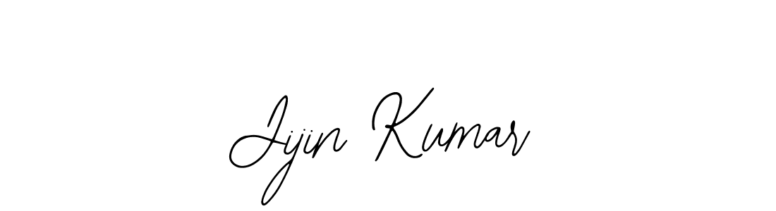 You should practise on your own different ways (Bearetta-2O07w) to write your name (Jijin Kumar) in signature. don't let someone else do it for you. Jijin Kumar signature style 12 images and pictures png
