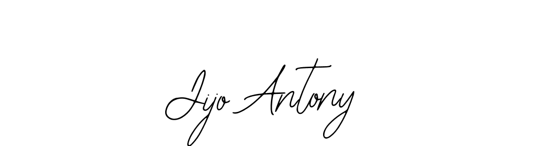 You should practise on your own different ways (Bearetta-2O07w) to write your name (Jijo Antony) in signature. don't let someone else do it for you. Jijo Antony signature style 12 images and pictures png