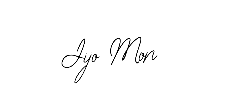 Use a signature maker to create a handwritten signature online. With this signature software, you can design (Bearetta-2O07w) your own signature for name Jijo Mon. Jijo Mon signature style 12 images and pictures png