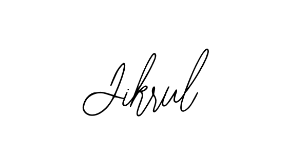 Design your own signature with our free online signature maker. With this signature software, you can create a handwritten (Bearetta-2O07w) signature for name Jikrul. Jikrul signature style 12 images and pictures png