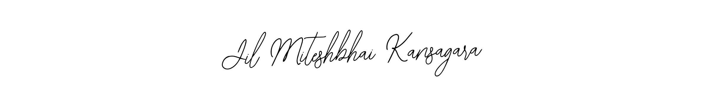Jil Miteshbhai Kansagara stylish signature style. Best Handwritten Sign (Bearetta-2O07w) for my name. Handwritten Signature Collection Ideas for my name Jil Miteshbhai Kansagara. Jil Miteshbhai Kansagara signature style 12 images and pictures png