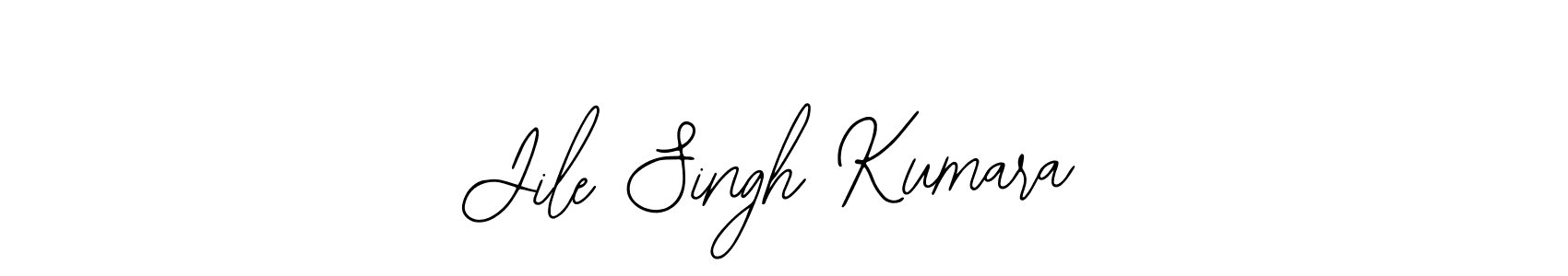 How to make Jile Singh Kumara name signature. Use Bearetta-2O07w style for creating short signs online. This is the latest handwritten sign. Jile Singh Kumara signature style 12 images and pictures png