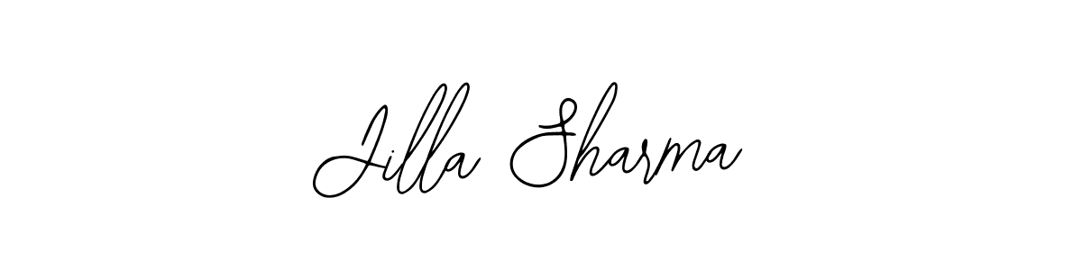 The best way (Bearetta-2O07w) to make a short signature is to pick only two or three words in your name. The name Jilla Sharma include a total of six letters. For converting this name. Jilla Sharma signature style 12 images and pictures png