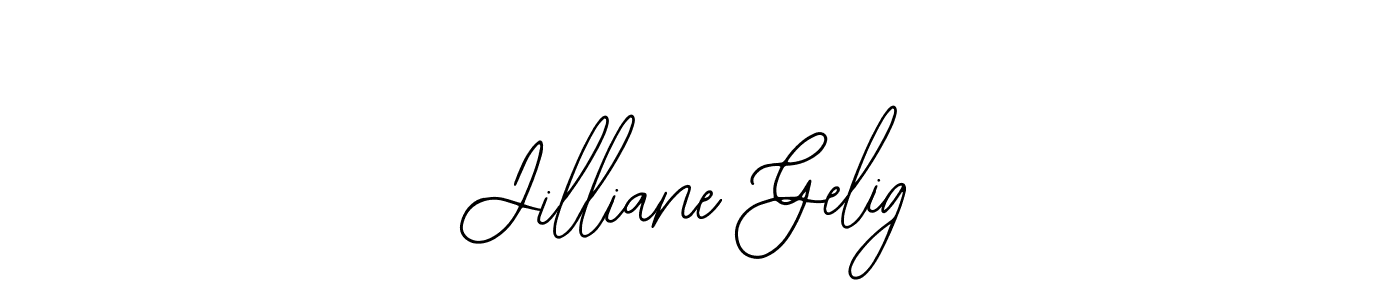 if you are searching for the best signature style for your name Jilliane Gelig. so please give up your signature search. here we have designed multiple signature styles  using Bearetta-2O07w. Jilliane Gelig signature style 12 images and pictures png