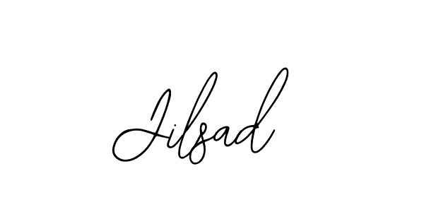 How to make Jilsad name signature. Use Bearetta-2O07w style for creating short signs online. This is the latest handwritten sign. Jilsad signature style 12 images and pictures png