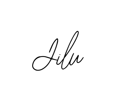 How to make Jilu name signature. Use Bearetta-2O07w style for creating short signs online. This is the latest handwritten sign. Jilu signature style 12 images and pictures png