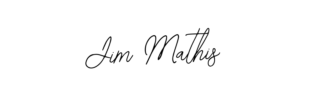 How to make Jim Mathis name signature. Use Bearetta-2O07w style for creating short signs online. This is the latest handwritten sign. Jim Mathis signature style 12 images and pictures png