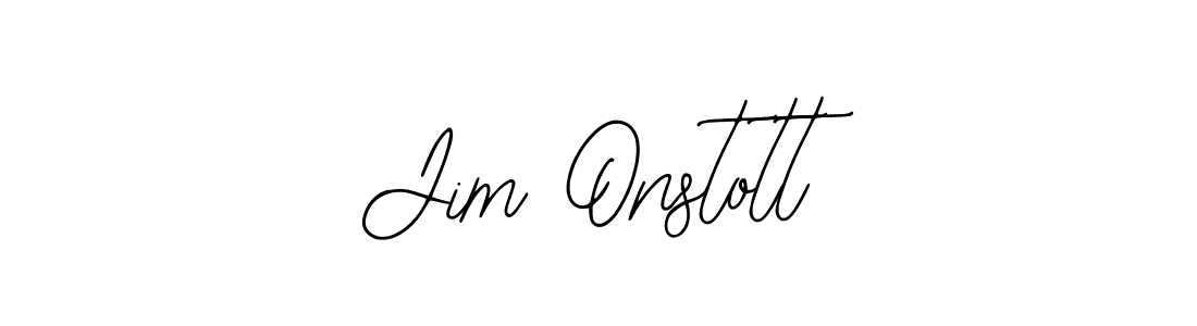 Design your own signature with our free online signature maker. With this signature software, you can create a handwritten (Bearetta-2O07w) signature for name Jim Onstott. Jim Onstott signature style 12 images and pictures png