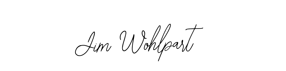 Design your own signature with our free online signature maker. With this signature software, you can create a handwritten (Bearetta-2O07w) signature for name Jim Wohlpart. Jim Wohlpart signature style 12 images and pictures png