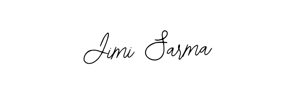 Design your own signature with our free online signature maker. With this signature software, you can create a handwritten (Bearetta-2O07w) signature for name Jimi Sarma. Jimi Sarma signature style 12 images and pictures png