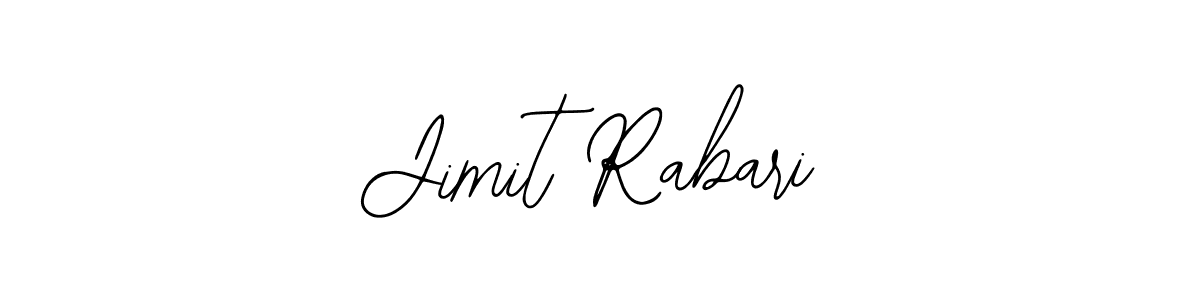 How to make Jimit Rabari name signature. Use Bearetta-2O07w style for creating short signs online. This is the latest handwritten sign. Jimit Rabari signature style 12 images and pictures png