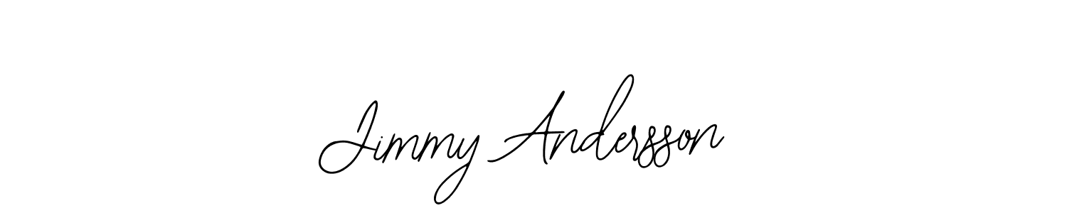 You should practise on your own different ways (Bearetta-2O07w) to write your name (Jimmy Andersson) in signature. don't let someone else do it for you. Jimmy Andersson signature style 12 images and pictures png